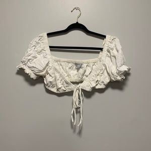 White Crop Top